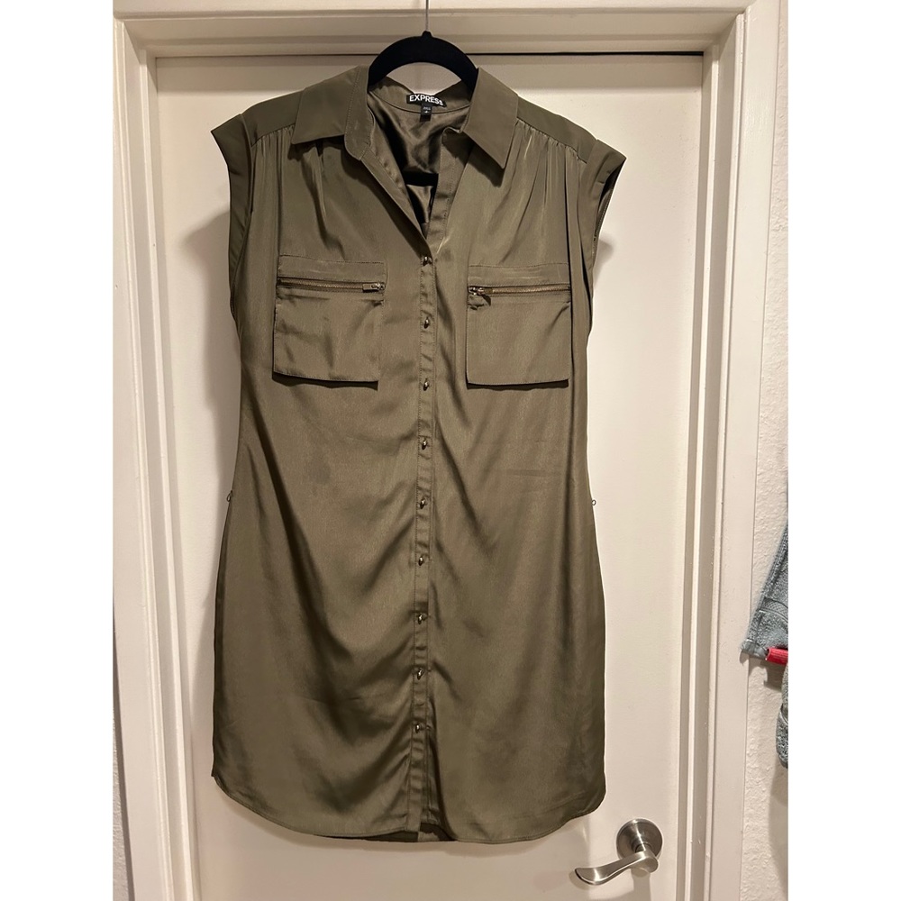 Utility Gold Embellished Dress